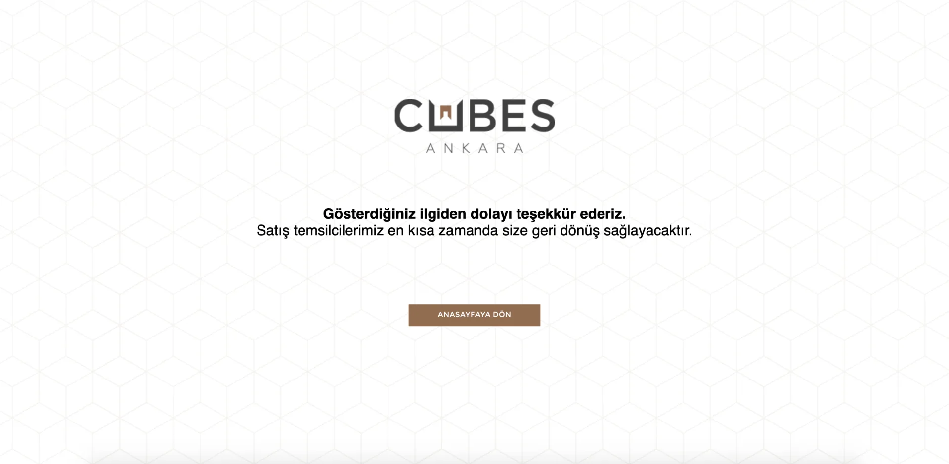 cubes ankara teşekkürler
