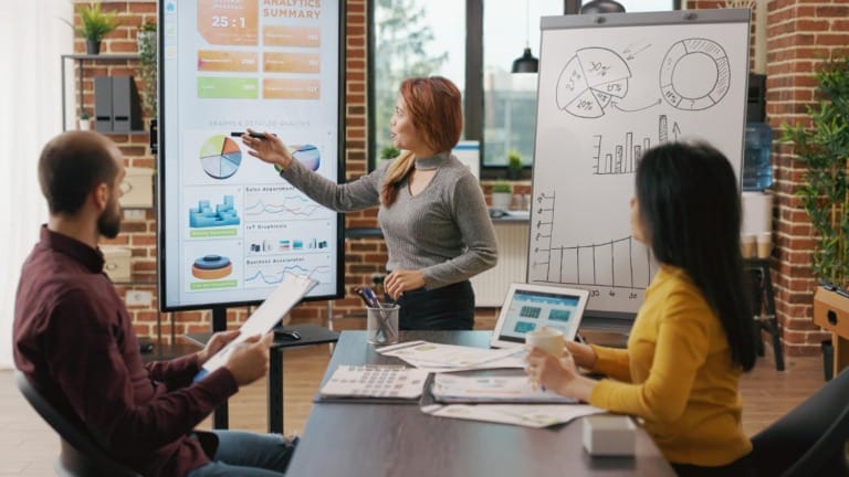 marketing stratejileri üzerine çalışanların görseli