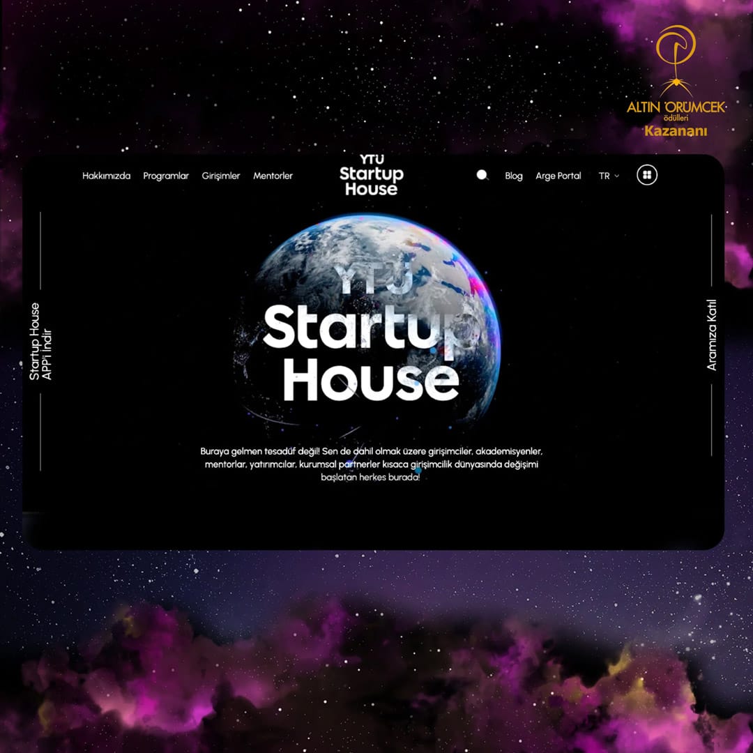 YTÜ Startup House Web Sitesi