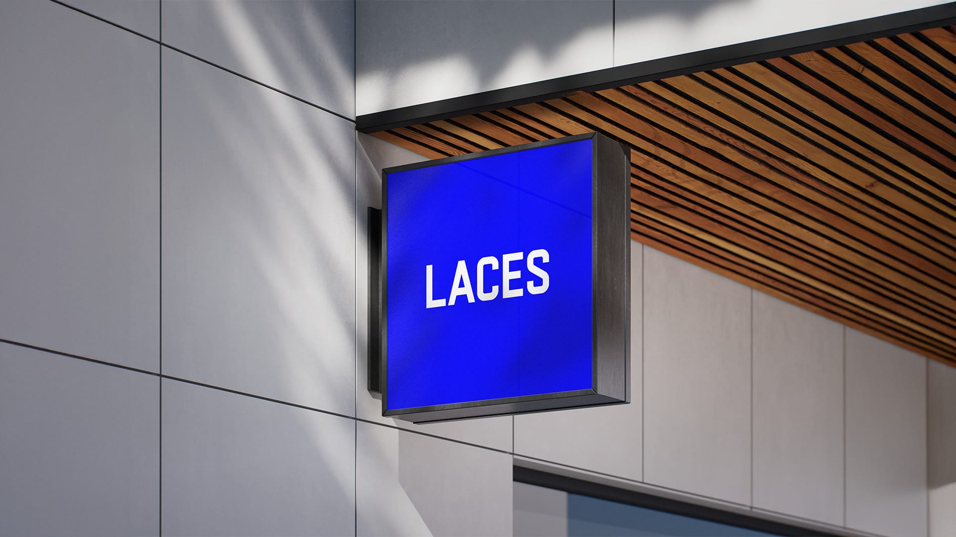 Laces logo tabela tasarımı ve dış mekân marka görünürlüğü