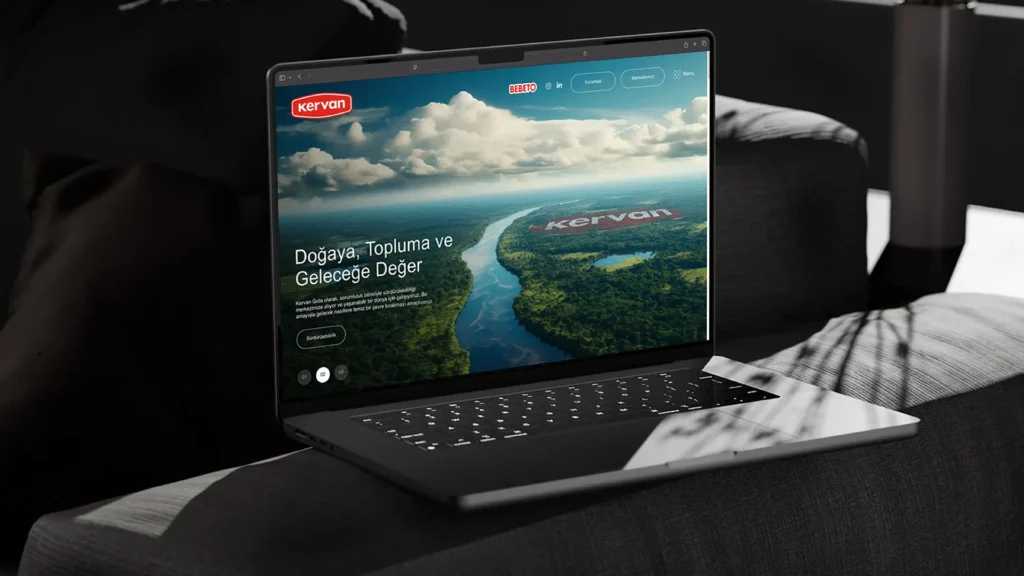 What is web design? - Modern website interface example.